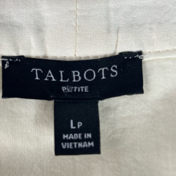 🌸Talbots Petite Large Multicolor Floral Lined Lightweight Blouse PL🌸 - Picture 9 of 16